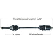 Load image into Gallery viewer, Tytaneum TYTANEUM OE REPLACEMENT CV AXLE REAR LEFT / RIGHT 813-0175 fits Polaris