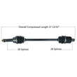 Load image into Gallery viewer, Tytaneum TYTANEUM OE REPLACEMENT CV AXLE REAR LEFT / RIGHT 813-0177 fits Polaris