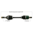 Load image into Gallery viewer, Tytaneum TYTANEUM OE REPLACEMENT CV AXLE REAR LEFT / RIGHT 813-0205 fits Yamaha