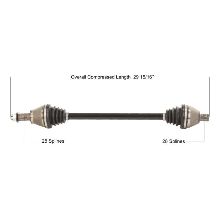 Tytaneum TYTANEUM OE REPLACEMENT CV AXLE REAR LEFT / RIGHT POL-7087 fits Polaris
