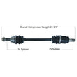 Load image into Gallery viewer, Tytaneum TYTANEUM OE REPLACEMENT CV AXLE REAR LEFT 813-0086 fits Honda