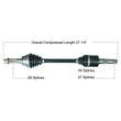 Load image into Gallery viewer, Tytaneum TYTANEUM OE REPLACEMENT CV AXLE REAR LEFT 813-0132 fits Polaris