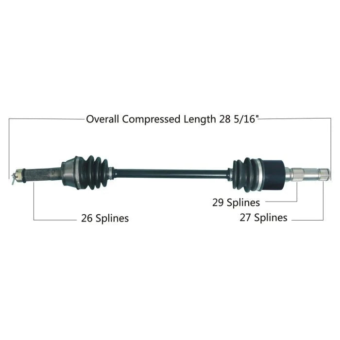 Tytaneum TYTANEUM OE REPLACEMENT CV AXLE REAR LEFT 813-0171 fits Polaris
