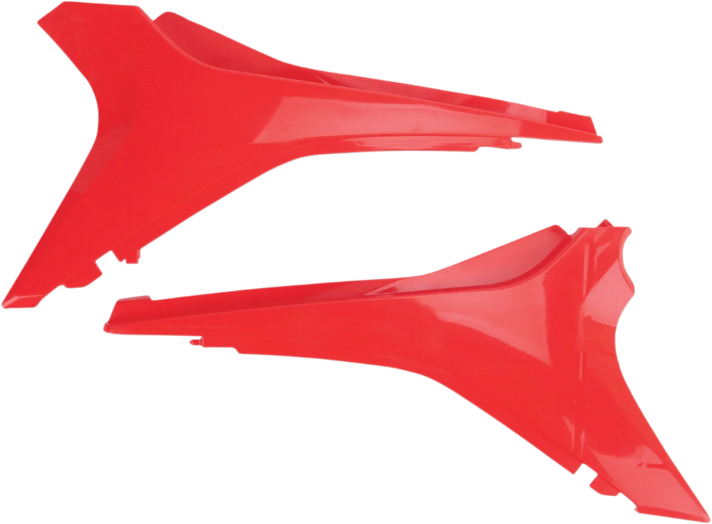 UFO Air Box Cover - CR Red - Honda - Side View
