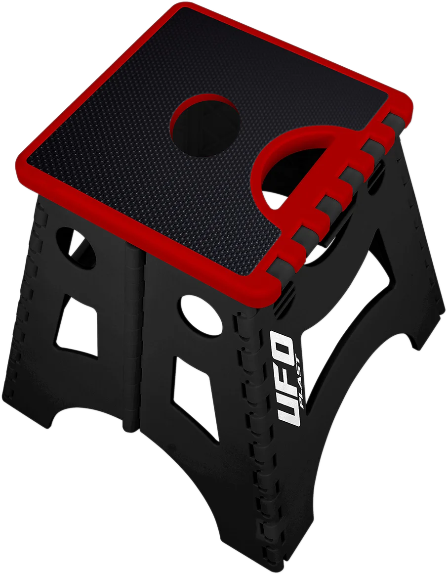 UFO Bike Stand - Folding - Black/Red - Side View