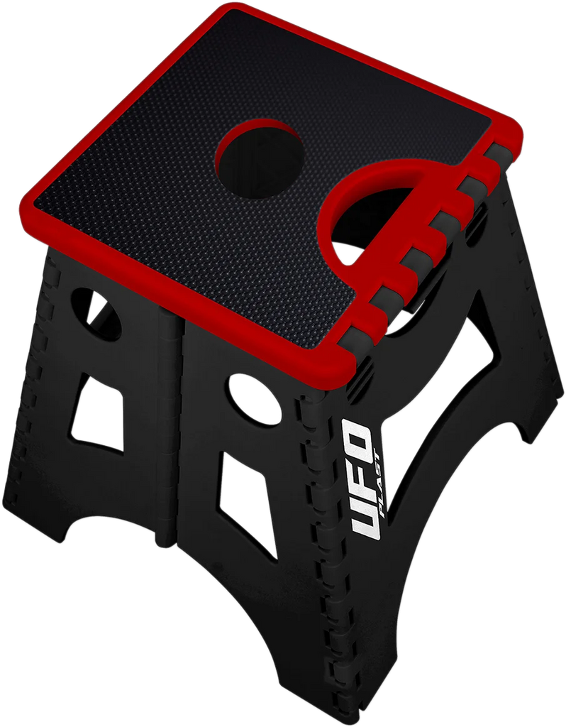 UFO Bike Stand - Folding - Black/Red - Side View
