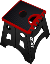 Load image into Gallery viewer, UFO Bike Stand - Folding - Black/Red - Side View