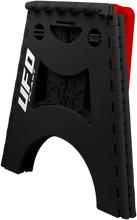 Load image into Gallery viewer, UFO Bike Stand - Folding - Black/Red - Back View