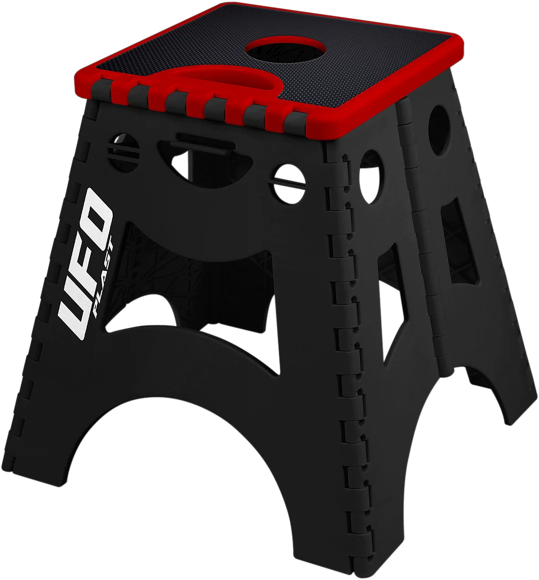 UFO Bike Stand - Folding - Black/Red - Installation View