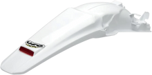 Load image into Gallery viewer, UFO Enduro Rear Fender - With LED Light - White - Main Product View