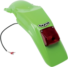 Load image into Gallery viewer, UFO Enduro Rear Fender - With Light - Green - Main Product View
