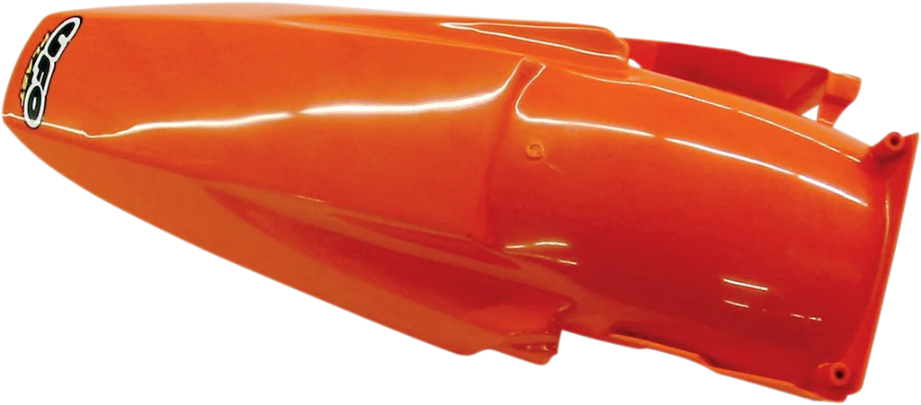 UFO Enduro Rear Fender - With Pins - Orange - Main Product View