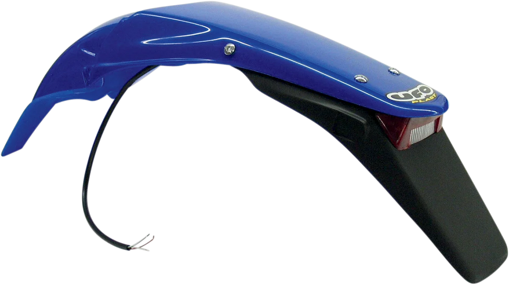 UFO Enduro Rear Fender with 21/5W Light - Reflex Blue - Main Product View