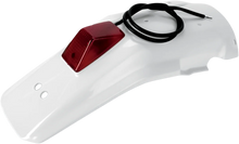 Load image into Gallery viewer, UFO Enduro Rear Fender with 21/5W Light - White - Main Product View