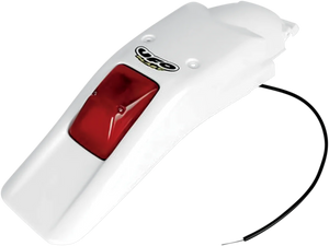 UFO Enduro Rear Fender with 21/5W Light - White HO03611041 - Main Product View