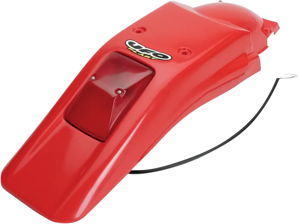 UFO Enduro Rear Fender with 21/5W Light - XR Red - Main Product View