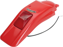Load image into Gallery viewer, UFO Enduro Rear Fender with 21/5W Light - XR Red - Main Product View