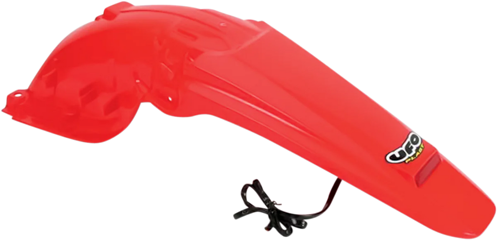 UFO Enduro Rear Fender with LED - '00-'20 CR Red - Main Product View