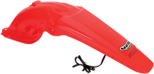 Load image into Gallery viewer, UFO Enduro Rear Fender with LED - '00-'20 CR Red - Main Product View