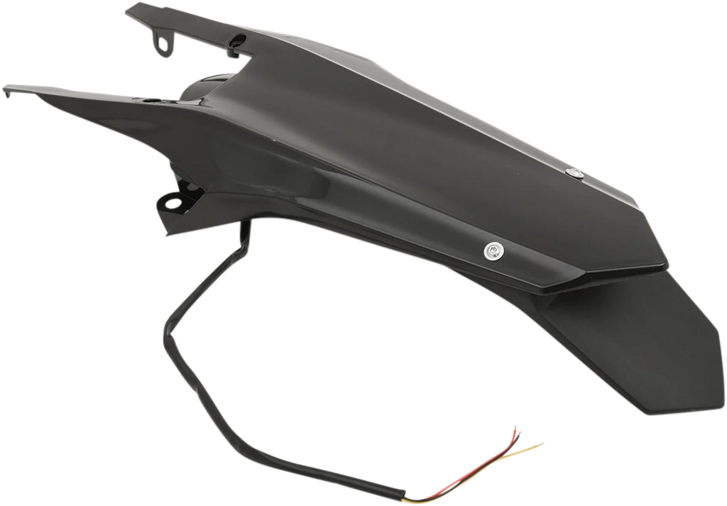 UFO Enduro Rear Fender - with Light - Black - Main Product View