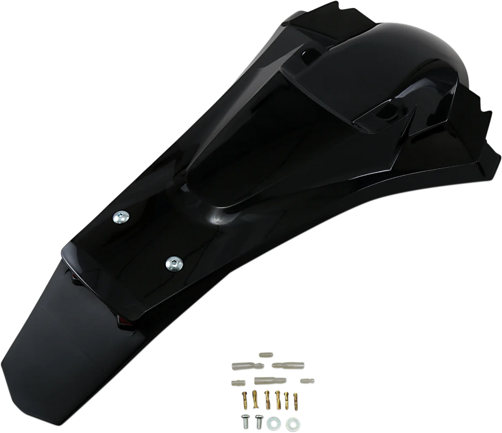 UFO Enduro Rear Fender - with Light - Black - Main Product View