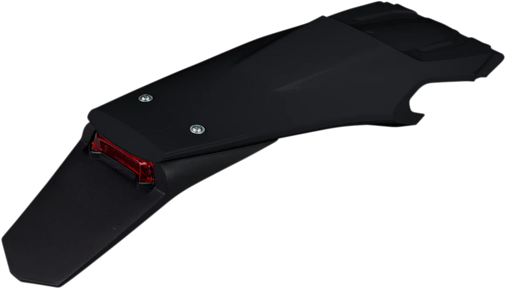 UFO Enduro Rear Fender - with Light - Black - Main Product View