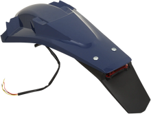 Load image into Gallery viewer, UFO Enduro Rear Fender - with Light - Blue - Main Product View