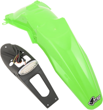 Load image into Gallery viewer, UFO Enduro Rear Fender - with Light - Green - Main Product View