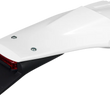 Load image into Gallery viewer, UFO Enduro Rear Fender - with Light - White/Black - Main Product View