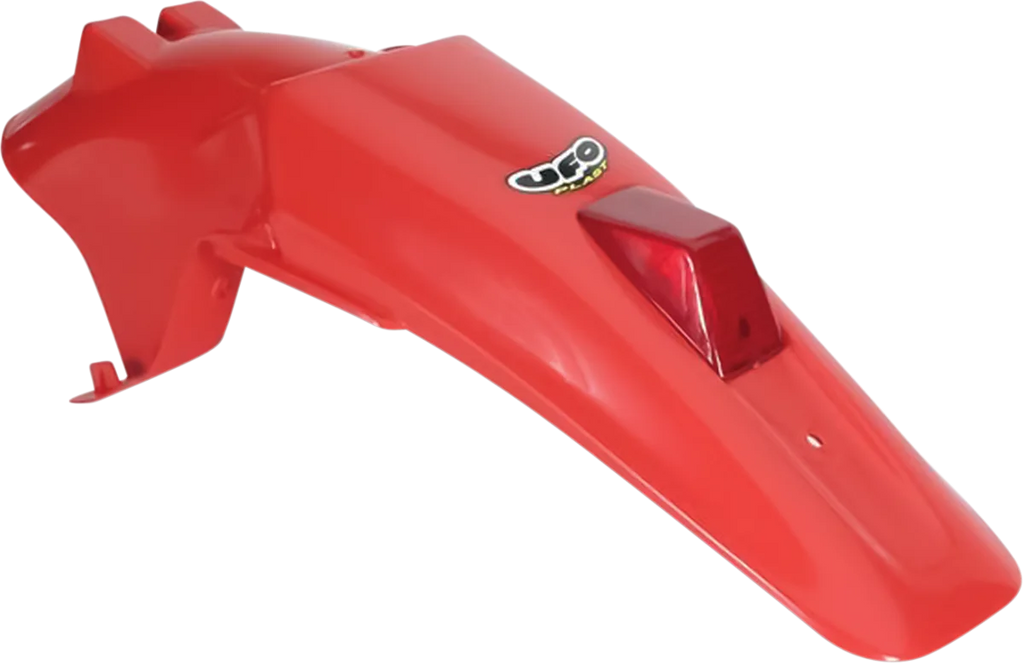 UFO Enduro Rear Fender with Light - XR Red - Main Product View