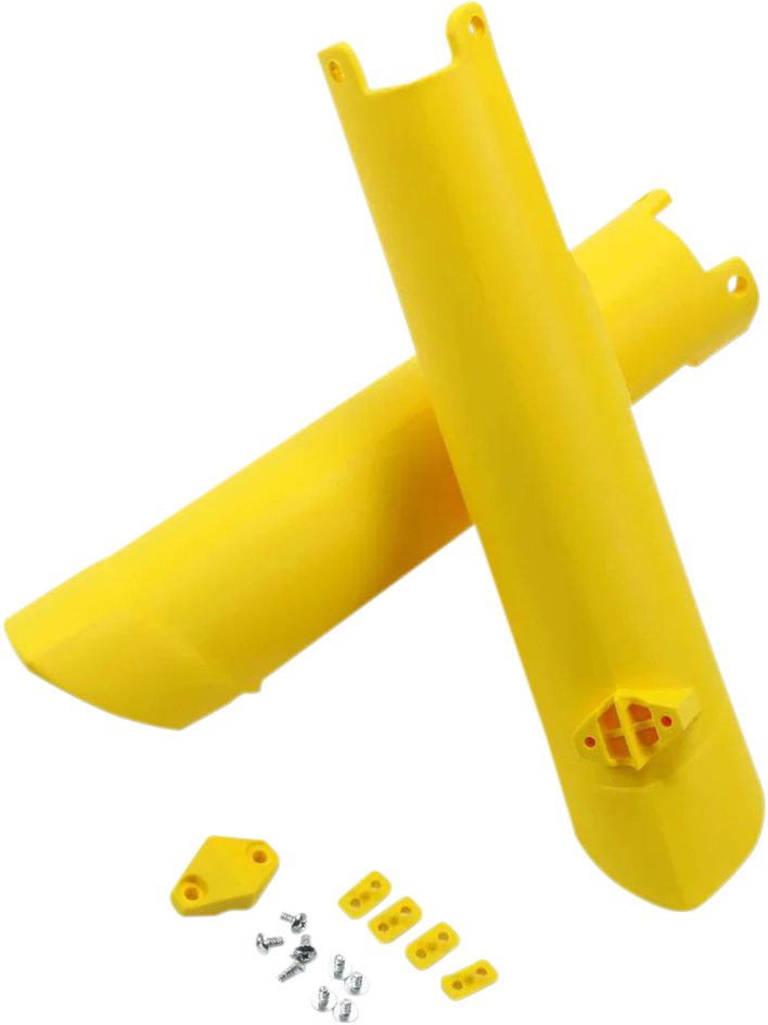 UFO Fork Cover - Yellow - Side View