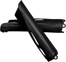 Load image into Gallery viewer, UFO Fork Slider Protectors - Black - CRF250R/450R - '19-'24 - Main Product View