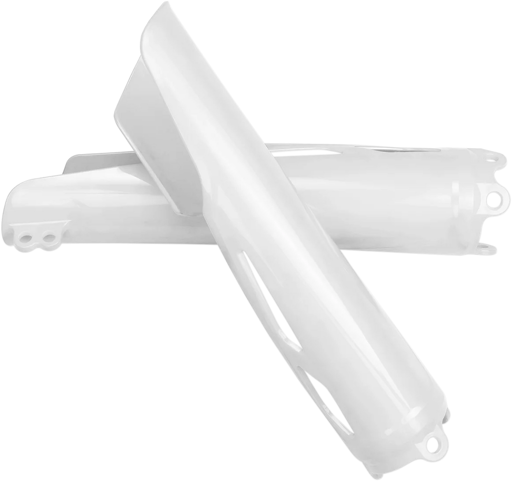 UFO Fork Slider Protectors - White - CRF250R/450R - '19-'24 - Main Product View