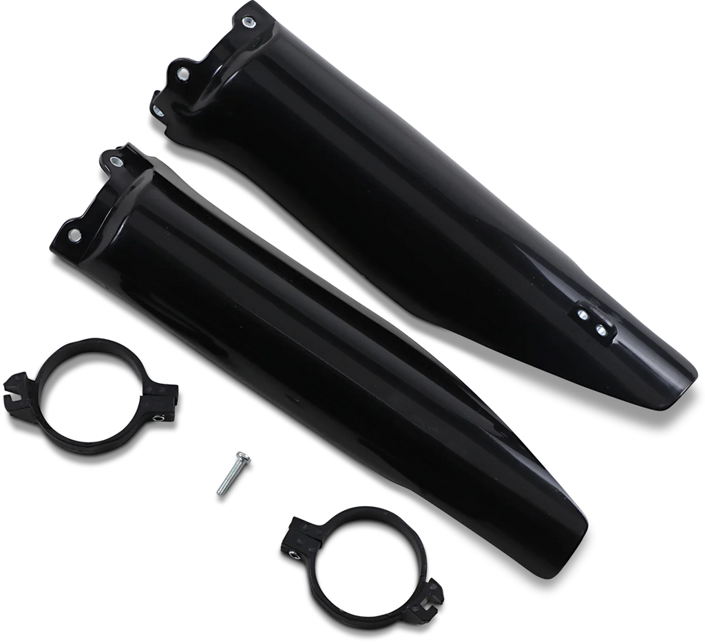 UFO Fork Tube Protectors - Black - KX 125/250 - '04-'07 - Main Product View