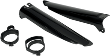 Load image into Gallery viewer, UFO Fork Tube Protectors - Black fits 1996-2003 Kawasaki KX125 / KX250 / KX500 - Main Product View