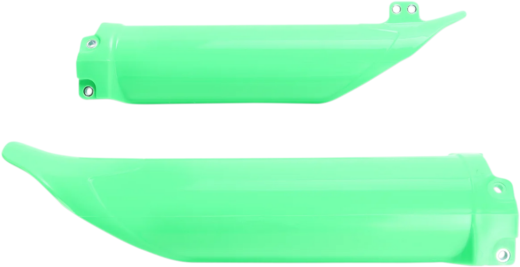 UFO Fork Tube Protectors - Flo Green - KXF250/450 - Main Product View