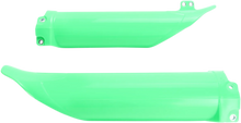 Load image into Gallery viewer, UFO Fork Tube Protectors - Flo Green - KXF250/450 - Main Product View