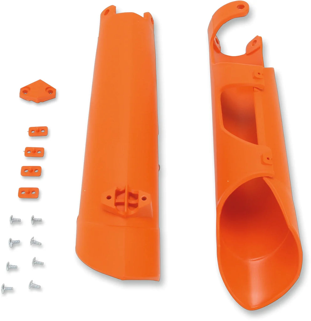 UFO Fork Tube Protectors - White - 65SX - '02-'24 - Side View