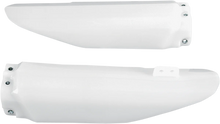 Load image into Gallery viewer, UFO Fork Tube Protectors - White - RM85 - Main Product View