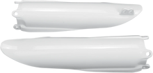 Load image into Gallery viewer, UFO Fork Tube Protectors - White - YZ/YZF - Main Product View