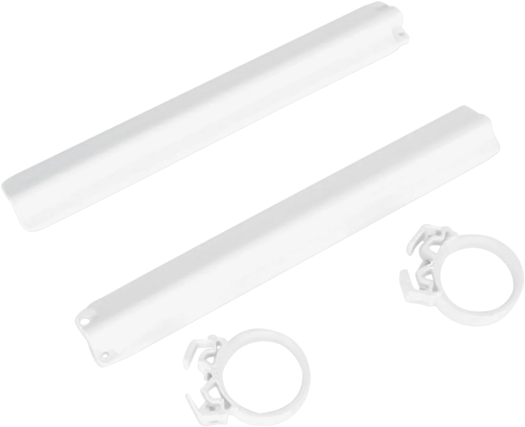UFO Fork Tube Protectors - White fits 1991 Suzuki RM - Main Product View