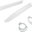 Load image into Gallery viewer, UFO Fork Tube Protectors - White fits 1996-2003 Kawasaki KX125 / KX250 / KX500 - Main Product View