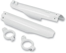 Load image into Gallery viewer, UFO Fork Tube Protectors - White fits 1999-2003 Suzuki RM - Main Product View