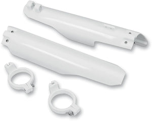 UFO Fork Tube Protectors - White fits 1999-2003 Suzuki RM - Main Product View
