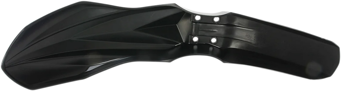 UFO Front Fender - Black - Back View
