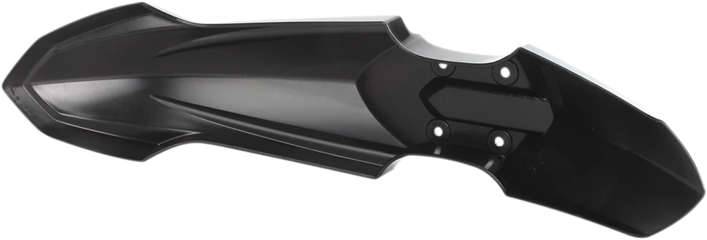 UFO Front Fender - Black - Back View