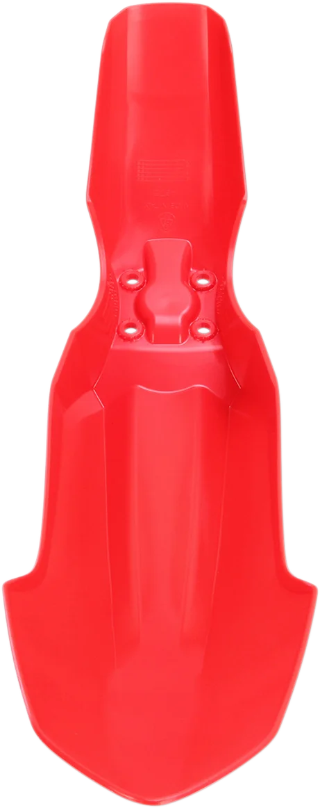 UFO Front Fender - CR Red - Back View