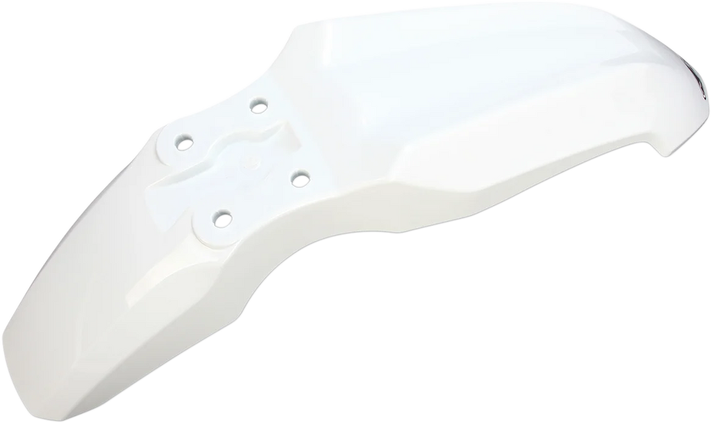 UFO Front Fender - White - Back View