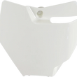 Load image into Gallery viewer, UFO Front Number Plate - 2020 White - Main Product View