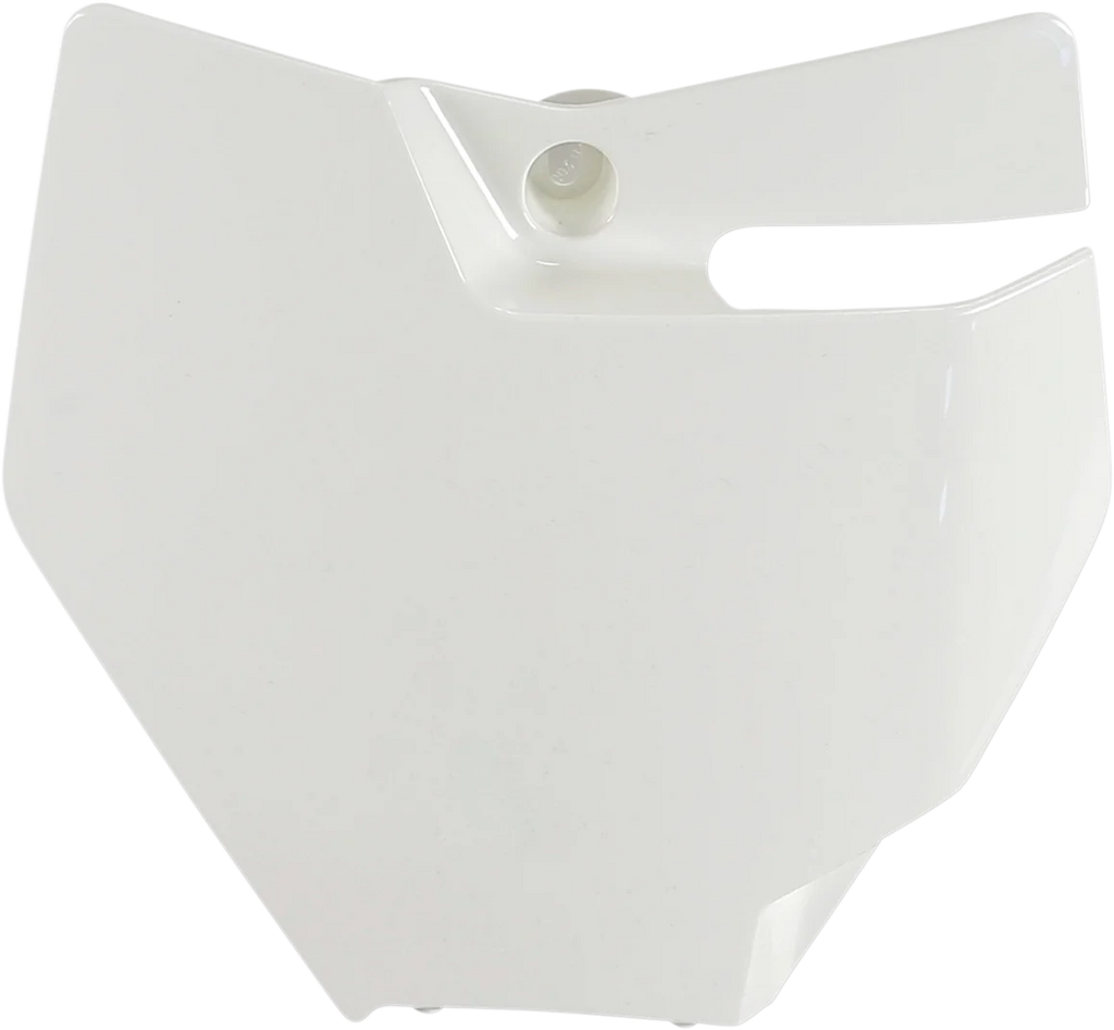 UFO Front Number Plate - 2020 White - Main Product View